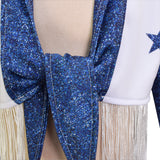 Kids DCC Star Dallas Cowboy Cheerleader Costume High School Cheerleading Uniform Becostume