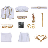 Ready To Ship Kpop Demon Hunters Mira Costume Kids White Stage Dance Outfit Halloween BEcostume