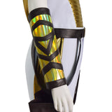 Masters of the Universe Teela Cosplay Jumpsuit White Gold Combat Outfit Becostume