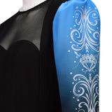 Descendants Wicked Wonderland Evil Cosplay Costume Black Blue Gradient Outfit Becostume