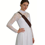 Ready Or Not Grace Cosplay Costume Women's White Wedding Dress Becostume