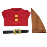The Seven Grumpy Dwarfs Cosplay Costume Snow White Seven Dwarfs Red Halloween Suit