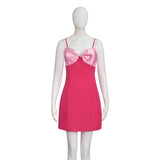 Legally Blonde Elle Woods Replica Cosplay Costume Pink Dress With Bow Outfit Becostume