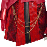 Descendants The Rise of Red Cosplay Costume Red Leather Halloween Outfit Becostume