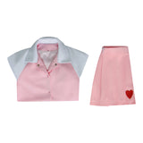 Legally Blonde Elle Woods Replica Cosplay Costume Pink Lapel Baseball Jacket Becostume