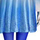Descendants The Rise of Red Chloe Cosplay Costume Gradient Blue Halloween Outfit Becostume