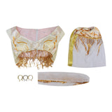 1791's Lady Dream of Jeannie Cosplay Costume Jeannie White Halloween Outfit Becostume