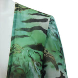 Off Campus Allie Hayes Cosplay Costume Women Green Tiger Stripe Long Sheer Robe Becostume