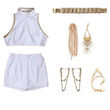 Ready To Ship Kpop Demon Hunters Rumi Costume Kids White Stage Dance Outfit Halloween BEcostume