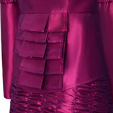 The Hunger Games Effie Trinket Cosplay Costume Purple Dress Halloween Outfit Becostume
