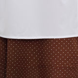Kids Little House on the Prairie Laura Cosplay Pioneer Dress Brown Polka Dot Colonial Costume
