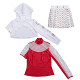 Zombies 4 Women Kids Nova Cosplay Costume White Uniform Halloween Outfit Becostume