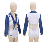 Kids DCC Star Dallas Cowboy Cheerleader Costume High School Cheerleading Uniform Becostume