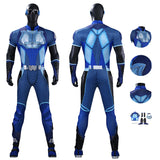 The Boys S5 A-train Cosplay Costume Blue Halloween Jumpsuit  Becostume