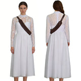 Ready Or Not Grace Cosplay Costume Women's White Wedding Dress Becostume