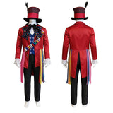 Mad Hatter Cosplay Costume Alice in Wonderland With Hat Halloween Outfit Becostume