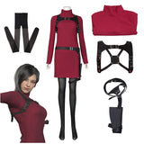 Ada Wong Dress RE4 Ada Dress Outfit Resident Evil 4 Remake Ada Wig Halloween Costume