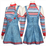 Adult Chucky Costume Women Child’s Play Halloween Costumes Suit