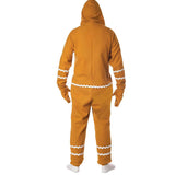 Adult Gingerbread Costume Gingerbread Man Costume Outfit Christmas Gingerbread Suit