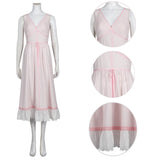 Aerith Gainsborough Cosplay Pink Dress FF7 Remake Halloween Costumes Carvinal Suit BEcostume