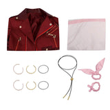 Aerith Gainsborough Cosplay Pink Dress FF7 Remake Halloween Costumes Carvinal Suit BEcostume