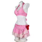 Aerith Gainsborough Swimsuit FF7R Cosplay Costumes Pink Bikini Halloween Carvinal Suit BEcostume