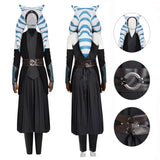 Ahsoka Tano Costume The Mandalorian Cosplay Ahsoka Halloween Costume Outfit BEcostume