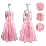 Wicked Witch Glinda Pink Wedding Dresses Halloween Costume Who Cosplay Suit BEcostume