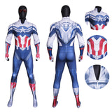 Captain America Cosplay Costume The Falcon Soldier Jumpsuit Full Set Outfit Becostume