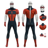 Invincible Season 4 Oliver Grayson Cosplay Costume Red Black Halloween Suit Becostume