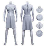 Invincible Anissa Cosplay Costume Viltrumite White Jumpsuit Halloween Full Set Becostume