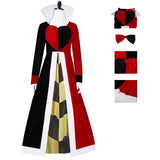 Alice's in Wonderland Queen of Hearts Cosplay Costume Women Dress Outfit Becostume