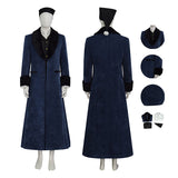 A Christmas Carol Ebenezer Scrooge Cosplay Costume Johnny Victorian Dark Blue Coat Becostume
