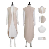 Andor Season 2 Mon Mothma White Cosplay Costume Halloween Outfit Becostume