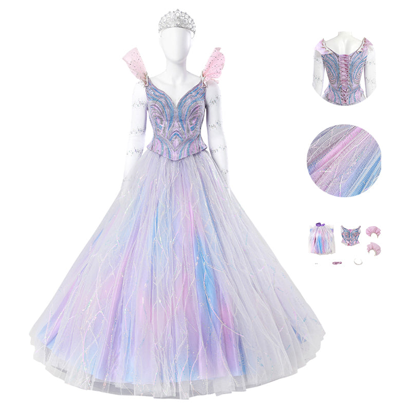 Wicked For Good Glinda Fairy Purple Cosplay Costume Prom Dress Hallowe – Becostume Wicked For Good Glinda Fairy Purple Cosplay Costume Prom Dress Hallowe – Becostume