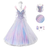 Wicked For Good Glinda Fairy Purple Cosplay Costume Prom Dress Halloween Outfit Becostume