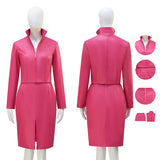 Legally Blonde Adult Elle Woods Cosplay Costume Pink Dress Halloween Outfit Becostume