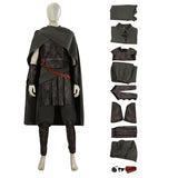Odyssey Cosplay Costume Warrior Vintage Leather Armor Gray Cloak Costume Becostume