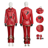 Descendants 5 Red Cosplay Costume Princess Red Leather Halloween Outfit Becostume