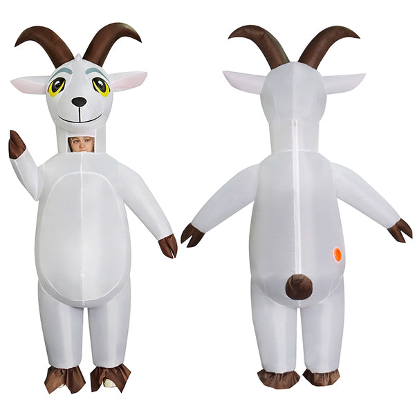 Inflatable White Goat Cosplay Costume Funny Halloween Party Suit Becos ...