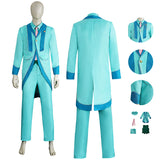 Wicked For Good Wizard Fiyero Cosplay Blue Cosplay Costume Halloween Suit BEcostume