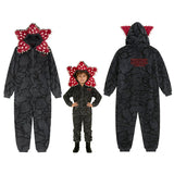 Stranger Things Demogorgon Cosplay Costume Fluffy Pajamas Coral Fleece Suit