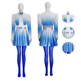 Descendants The Rise of Red Chloe Cosplay Costume Gradient Blue Halloween Outfit Becostume