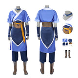 Avatar The Last Airbender Katara Cosplay Costume Blue Outfit Becostume