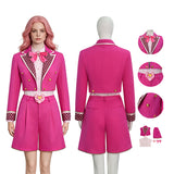 Descendants 5 Pink Hearts Cosplay Costume Princess Pink Costume Halloween Outfit Becostume
