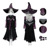 Elden Ring Nightreign Recluse Cosplay Costume Black Purple Halloween Outfit Becostume