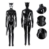 CatWomen Batman Returns Cosplay Costume Black Leather Suit Halloween BEcostume