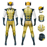 PS5 Marvel Rivals Wolverine James Logan Howlett Cosplay Costume Halloween Jumpsuit Becostume