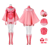 Invincible Season 4 Atom Eve Cosplay Costume Halloween Pink Suit BEcostume