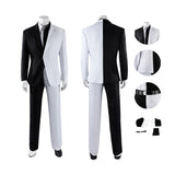 Absolute Two Face White and Black Cosplay Costume Halloween Outfit Becostume